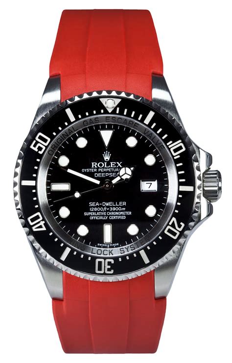 rolex deepsea red